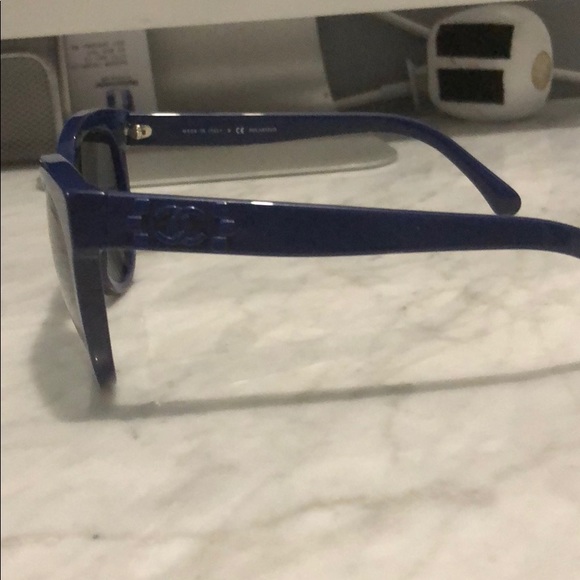 Authentic Chanel dark blue polarized sunglassesOBO